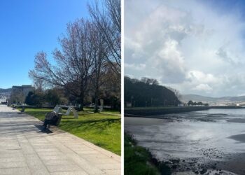 Una masa de aire polar dará un vuelco meteorológico a Vigo, que pasará de los 28º a los 14º