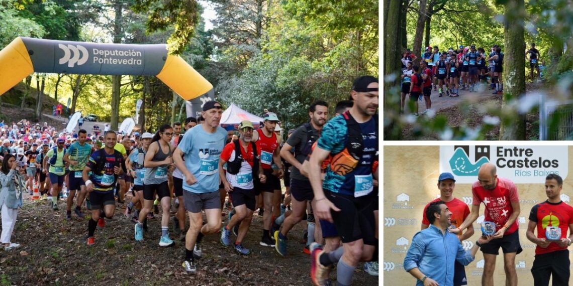 El primer Trail Entre Castelos ofrece un bonito espectáculo en las Rías Baixas
