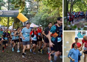 El primer Trail Entre Castelos ofrece un bonito espectáculo en las Rías Baixas