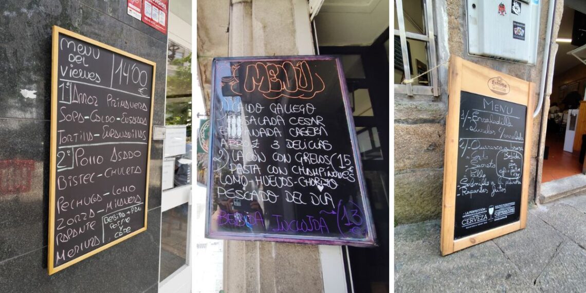 El 'menú del día', una opción en peligro de extinción en Vigo, ya casi no quedan por menos de 15 euros