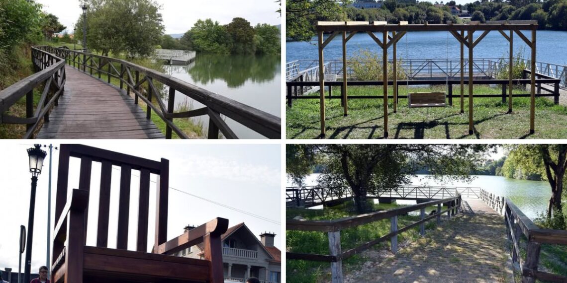 Una laguna de Pontevedra ofrece todo un planazo con paseo cómodo, silla gigante, columpio y miradores