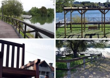 Una laguna de Pontevedra ofrece todo un planazo con paseo cómodo, silla gigante, columpio y miradores