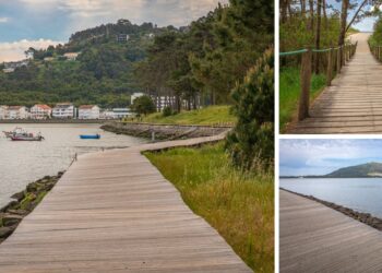 Recuperado uno de los paseos más bonitos entre Galicia y Portugal, reabre la pasarela junto al Miño