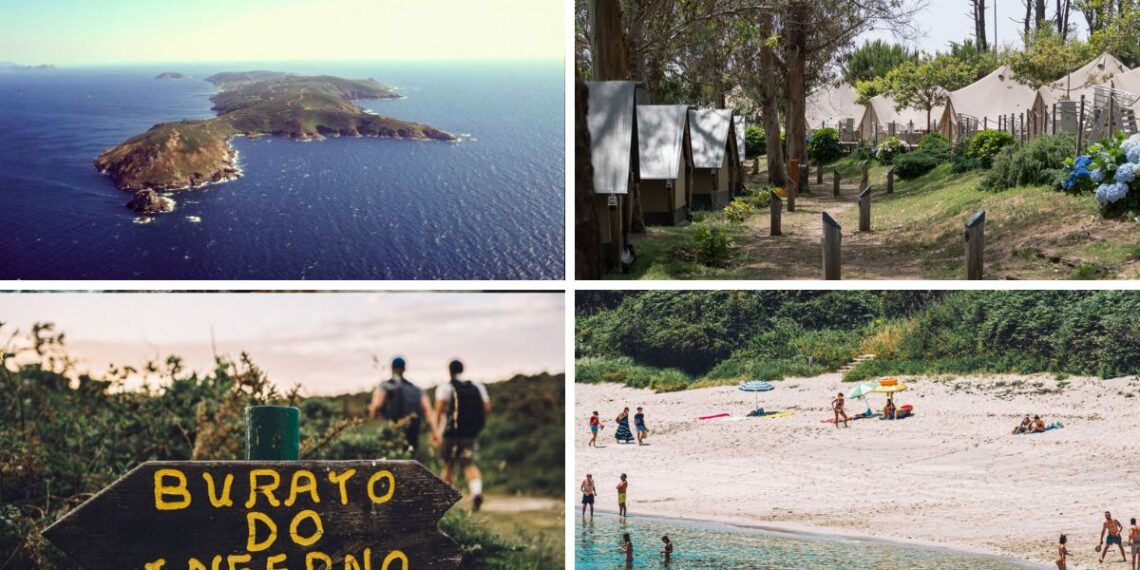 Una de las islas mágicas de las Rías Baixas ofrece un planazo con viaje en barco, ruta, glamping y picnic