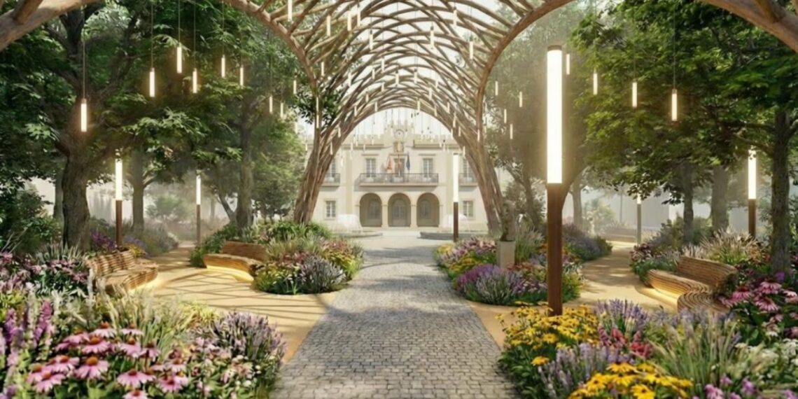 Las Rías Baixas sumarán un "refugio climático" con una pérgola orgánica, juegos de agua y zona petfriendly