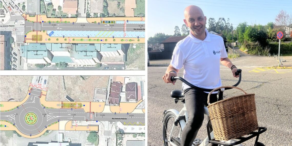 Cuenta atrás para el nuevo carril bici y un área de carga eléctrica en O Porriño