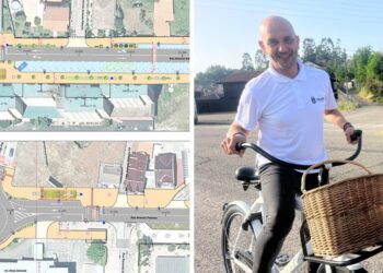 Cuenta atrás para el nuevo carril bici y un área de carga eléctrica en O Porriño