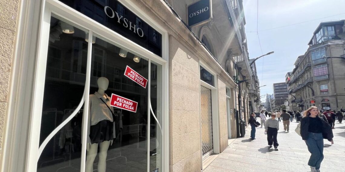 Cierre de tiendas de Inditex, Mango o H&M en Vigo por huelga