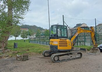 Arrancan las obras para transformar un parque de referencia con nuevas instalaciones en Bueu