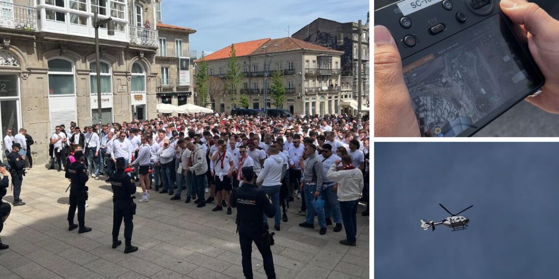 Un partido de "alto riesgo" desde dentro, el dispositivo de la Policía Nacional en Vigo para el Celta-Friburgo