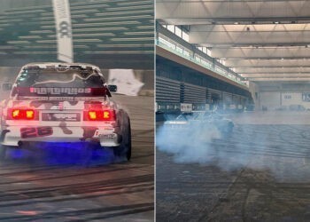 "A todo gas" en Vigo, la espectacularidad del drift ya quema rueda antes de llenar el Ifevi, ¿te subes?