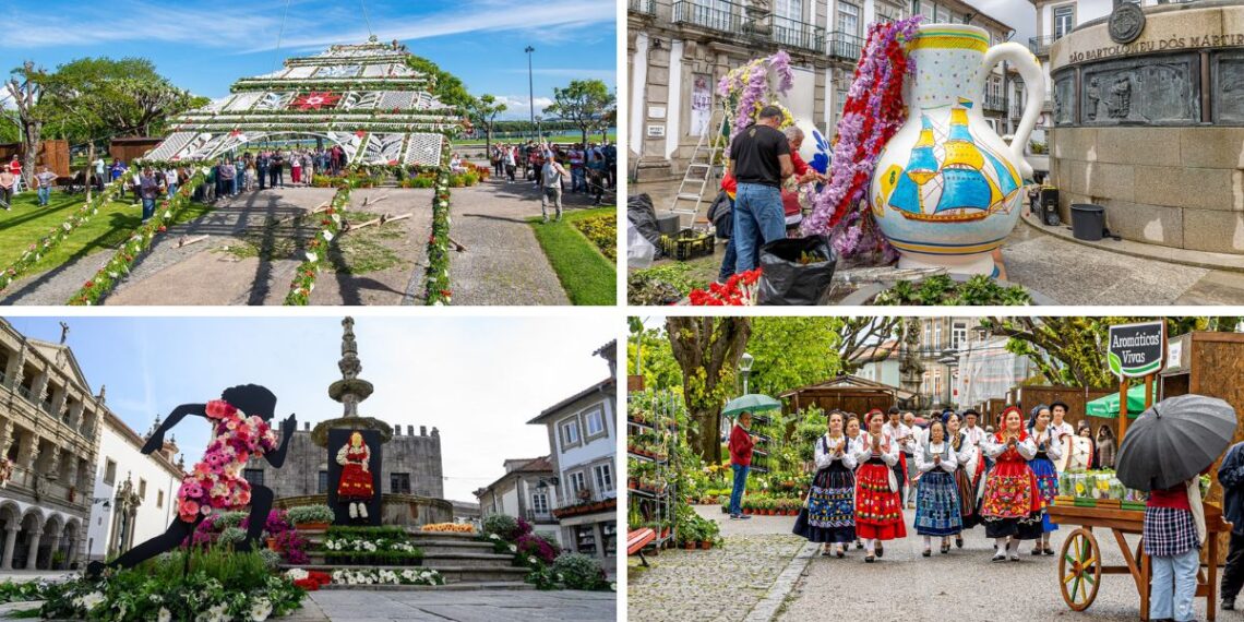 Un municipio del norte de Portugal se transformará con 40.000 flores, música y vino: todo un espectáculo