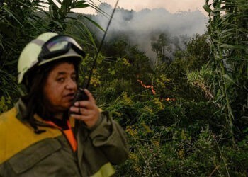 Un incendio en Arbo deja al menos 30 hectáreas quemadas desde la noche del miércoles