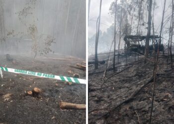 Recorrido en vídeo por la devastación en el kilómetro cero del incendio de Monte Galleiro