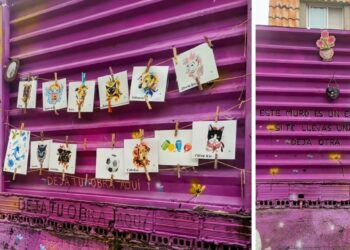 La Vía Verde esconde un curioso "muro del arte" que sorprende a Vigo