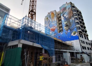 Vigo empieza a decir "adiós" a uno de los murales más icónicos de la ciudad por un nuevo edificio