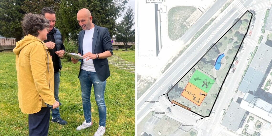 Un parque con zona multijuego y un nuevo estanque, el próximo proyecto de O Porriño para Torneiros