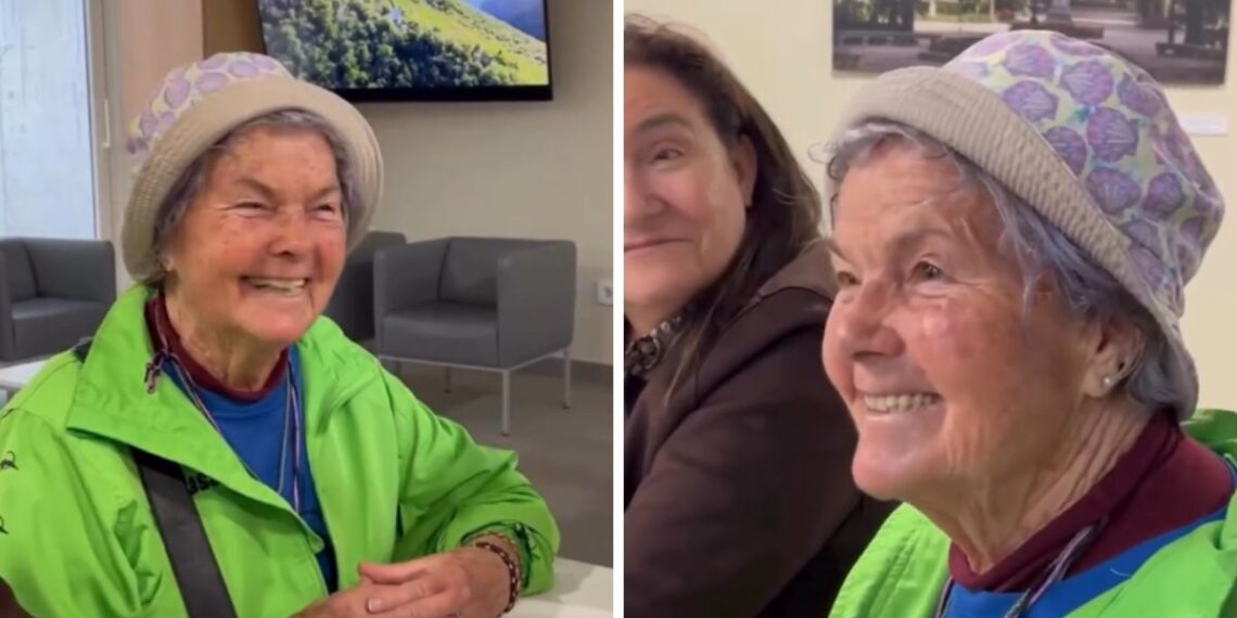 La emotiva historia de la peregrina "récord Guiness" que ha llegado a Vigo con 85 años