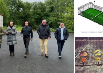 Nueva pista de pádel panorámica con cubierta en la provincia, luz verde al proyecto de Vilaboa