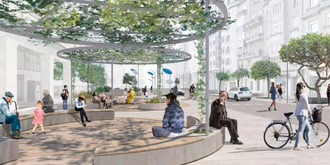 Pérgolas o un paseo con flores naturales, así será la "gran transformación" de Rosalía de Castro en Vigo