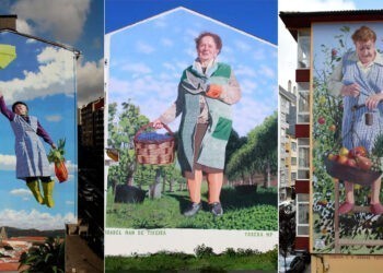El artista que hizo de las abuelas gallegas unas grandes heroínas creará un nuevo mural en el área de Vigo