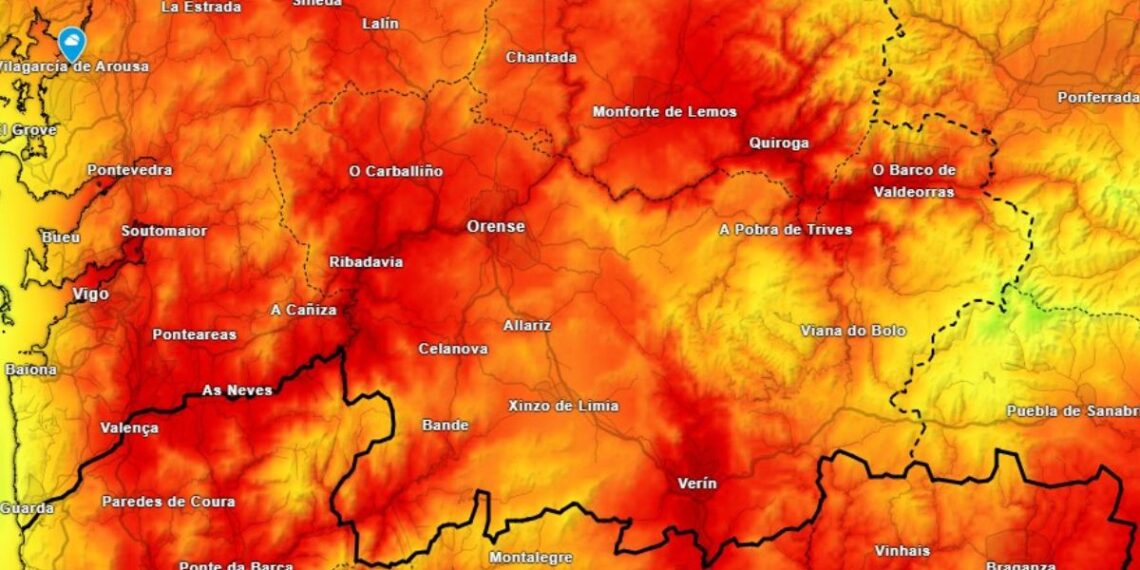 Activada la alerta por calor en 45 concellos de Galicia, varios de ellos en el área de Vigo