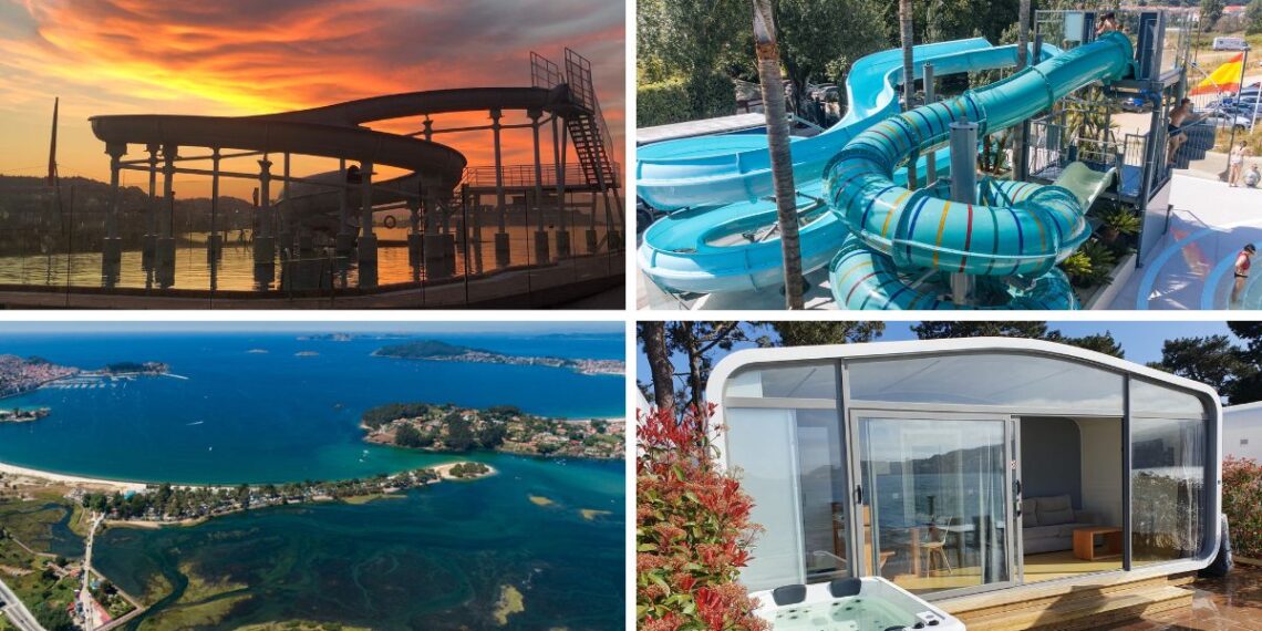 Piscina y tres toboganes, un camping de Baiona anuncia la gran apertura de sus atracciones
