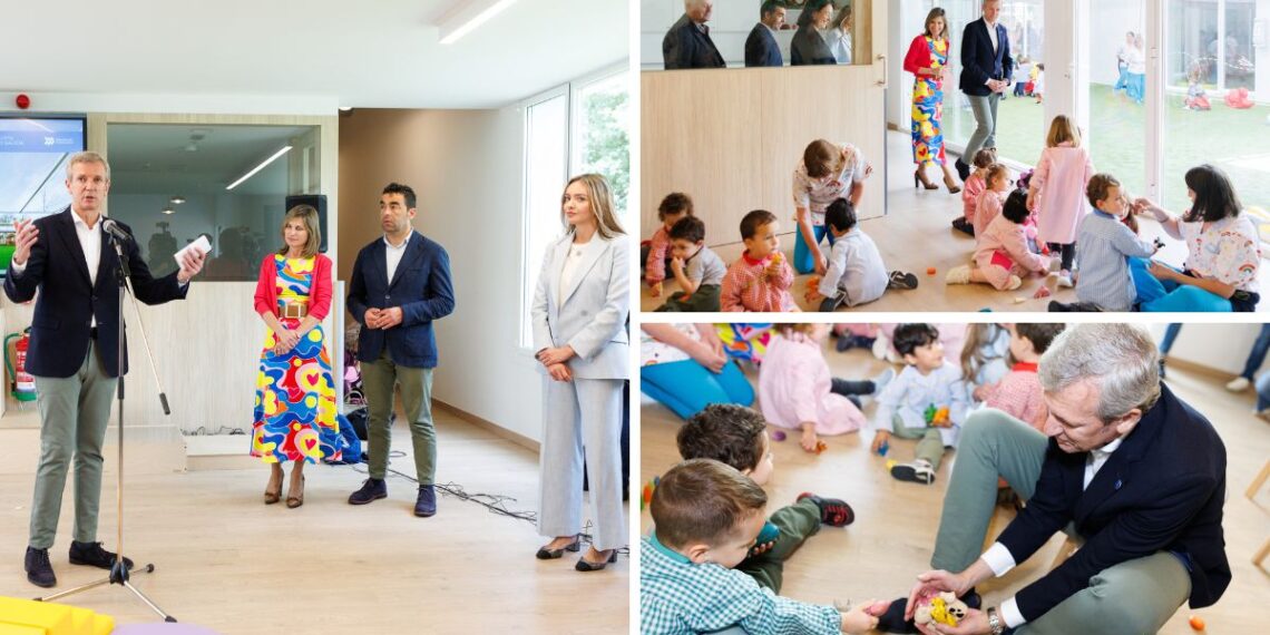 Ponteareas inaugura su nueva escuela infantil, con seis aulas modernas, sala de usos múltiples y patio