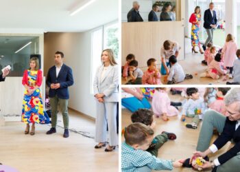 Ponteareas inaugura su nueva escuela infantil, con seis aulas modernas, sala de usos múltiples y patio
