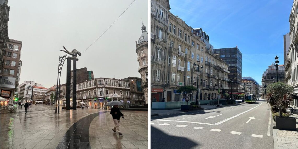 Vigo se prepara para una 'loca' semana meteorológica pasando de la lluvia al calor