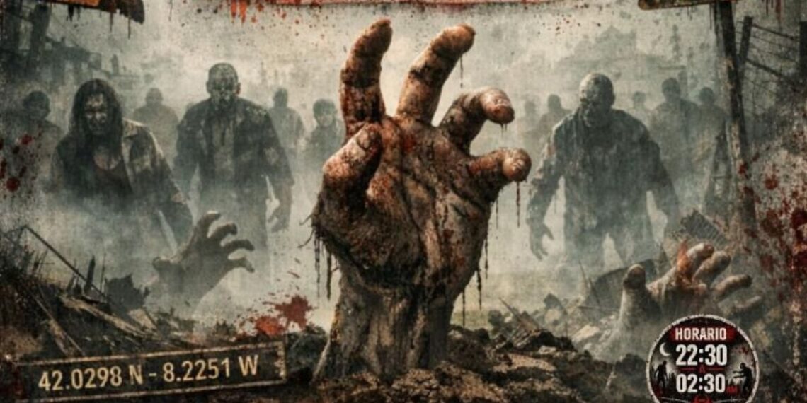 Un escape room transforma un pueblo del área de Vigo en un apocalipsis zombi en el que hay que sobrevivir