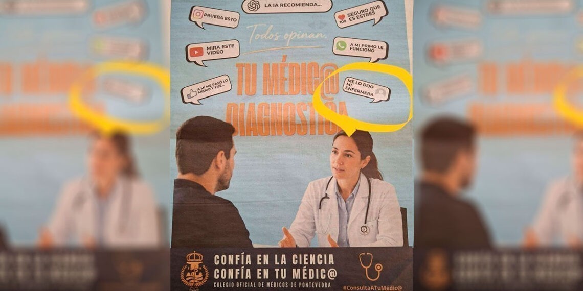 Polémica en Galicia, exigen la retirada de una campaña "ofensiva" del Colegio Oficial de Médicos de Pontevedra