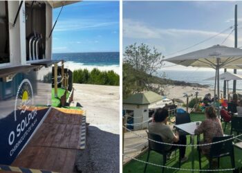 Vigo estrena un nuevo chiringuito en una playa con "belleza natural salvaje" y vistas a Cíes