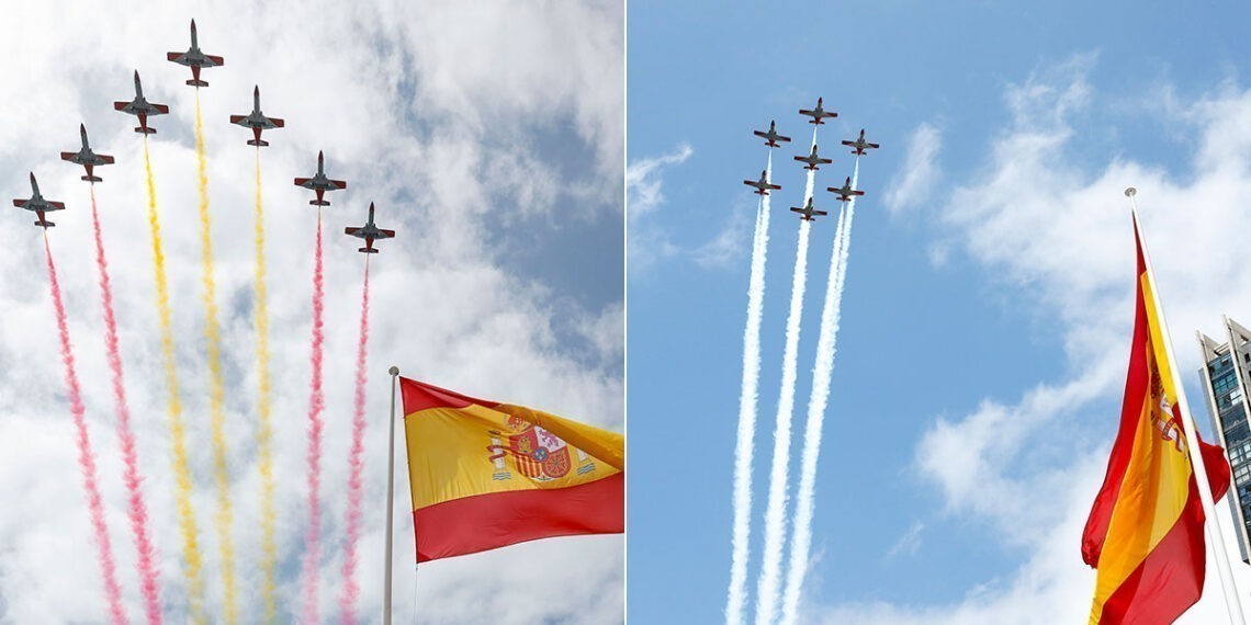 El Ejército del Aire avanza el espectáculo de acrobacias que hará en Vigo por el Día de las Fuerzas Armadas