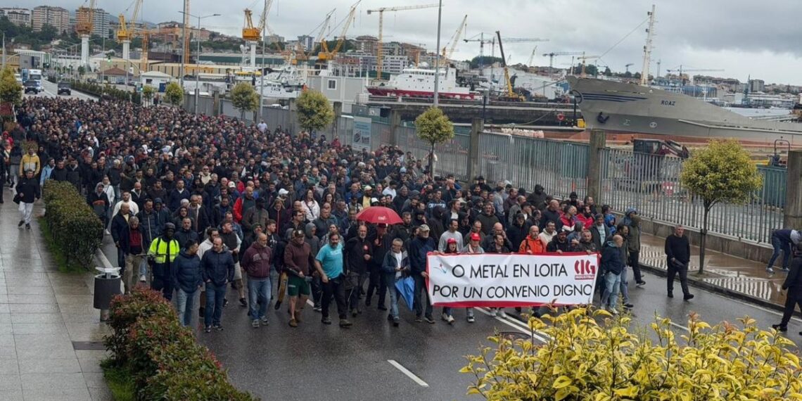 La CIG vuelve a tomar Vigo tras el preacuerdo del metal y acusa a CC.OO. y UGT de "venderse"