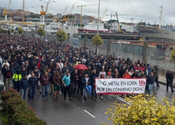 La CIG vuelve a tomar Vigo tras el preacuerdo del metal y acusa a CC.OO. y UGT de "venderse"