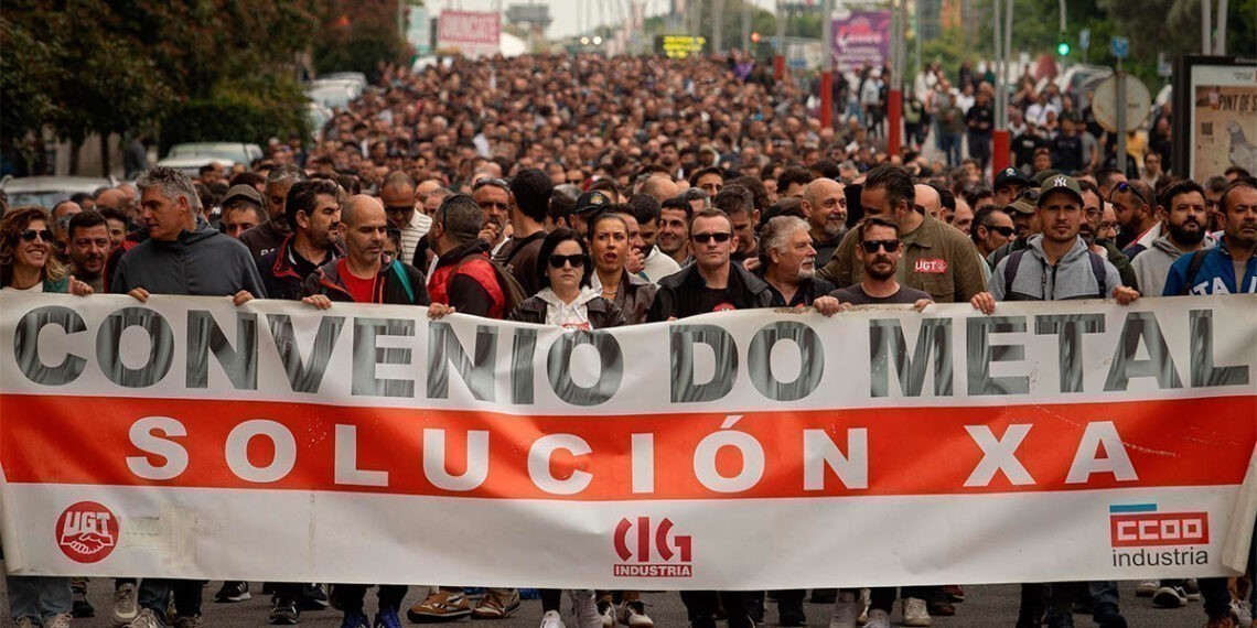 La patronal del metal de Pontevedra convoca a los sindicatos  y denuncia la acción de los piquetes
