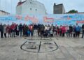 Baiona estrena un lienzo gigante artístico de 32 metros para presumir de su historia y su carácter marinero