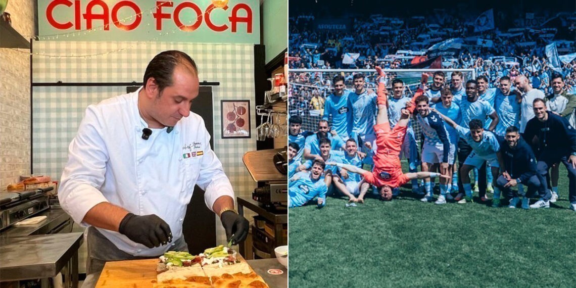 Del vestuario del Celta a la zona de moda, la "focaccia" del ídolo del celtismo que quiere conquistar Vigo
