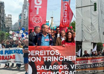 Decenas de miles de personas toman las calles de Vigo en las manifestaciones del 1 de mayo