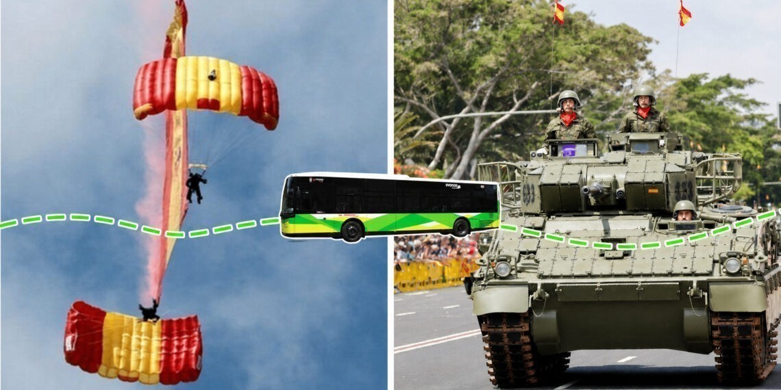 Guía para ir al desfile de las Fuerzas Armadas en Samil con buses directos de Vitrasa