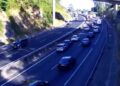 La colisión de un autobús escolar y un camión en la AP-9 deja 12 heridos y provoca atascos en Vigo