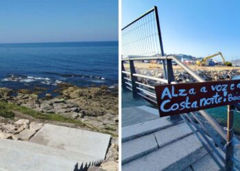 Vigo y Baiona se llevan dos banderas negras por el estado de su costa