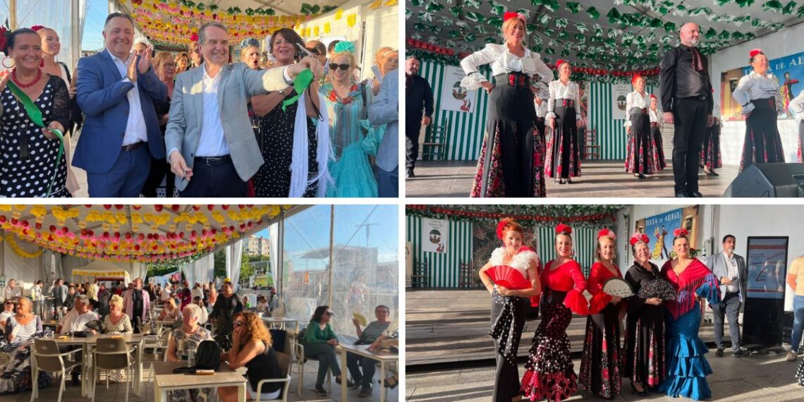 Vigo enciende sus luces, arranca la Feria de Abril con música, comida y sevillanas toda la semana