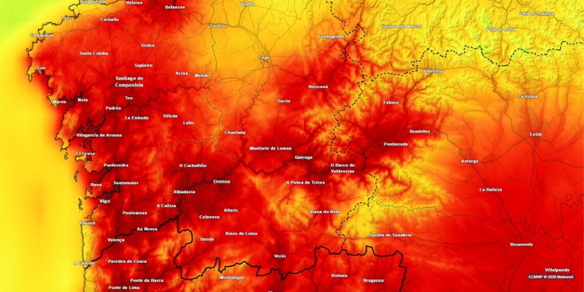 Una nueva masa de aire africano disparará en Vigo los termómetros con más 30ºC y posibles tormentas