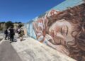 Baiona pasa a la historia con un impresionante mural de arte, el más grande de España