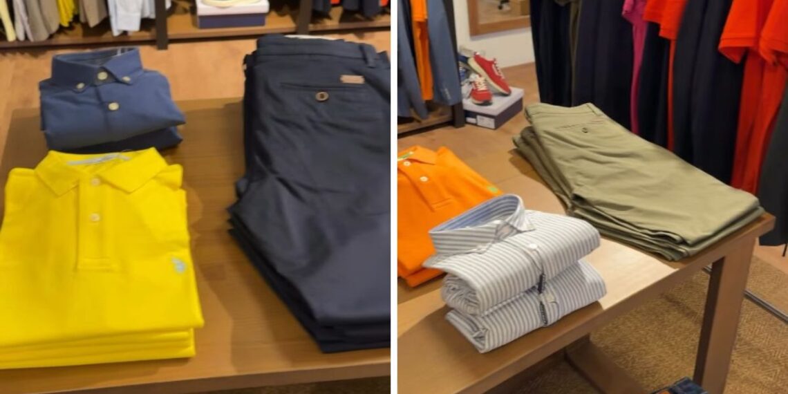 "Liquidación" en un outlet del centro de Vigo con prendas de marca con 80% de descuento