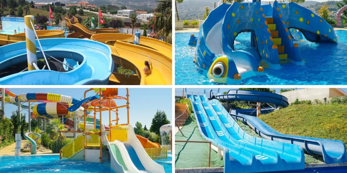 Más de 15 atracciones y zonas verdes en un gran parque acuático del norte de Portugal