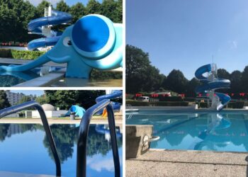 Abre un sorprendente complejo acuático en el norte de Portugal con tres piscinas y toboganes