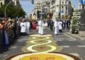 Ponteareas, protagonista en la visita del Papa León XIV a España con una alfombra del Corpus Christi